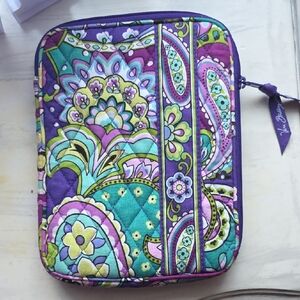 Vera Bradley Paisley Quilted Case in Purple and Green